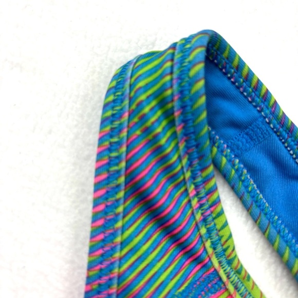 Nike Pro Dri Fit Rainbow Multicolor Compression Yoga Exercise Sports Bra Size S - Picture 5 of 15